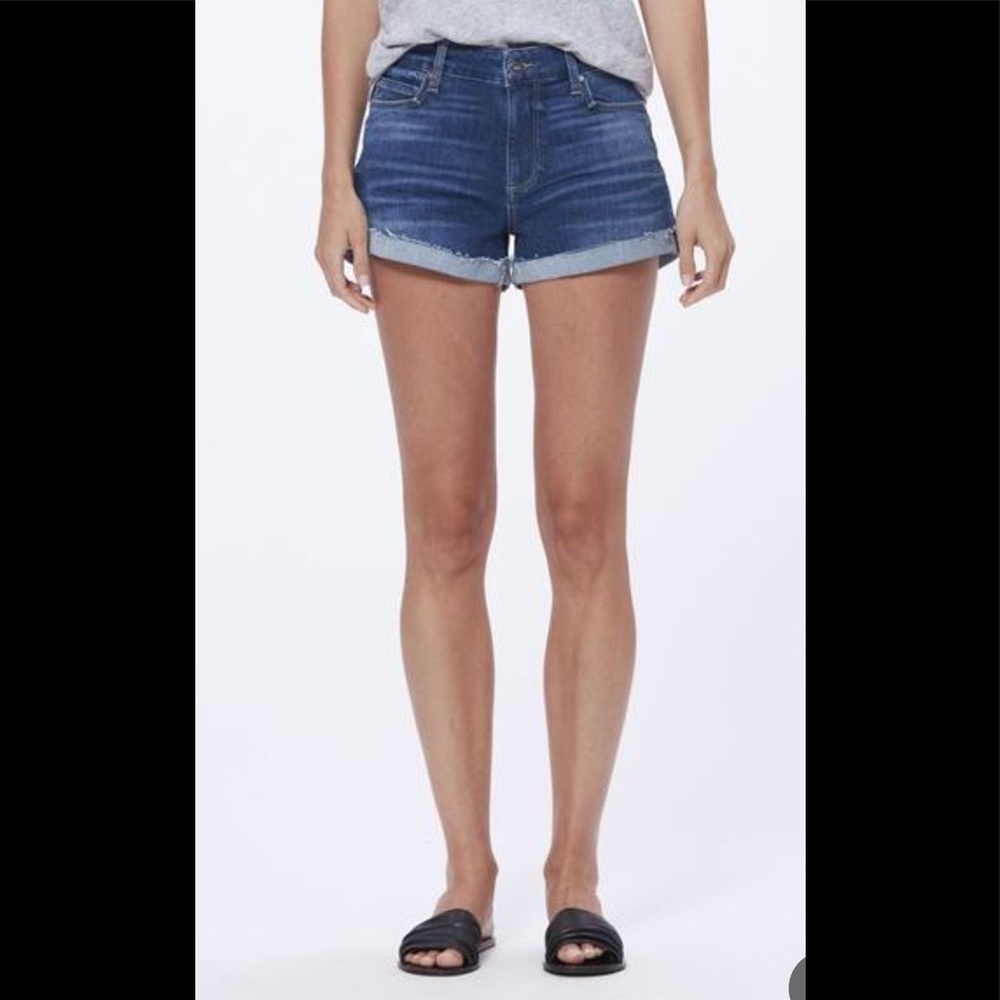 Paige Jimmy Jimmy Raw Hem Jean Shorts